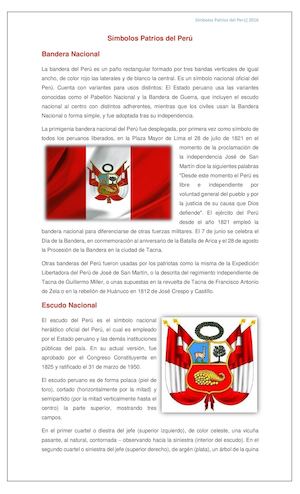Símbolos Patrios Del Perú