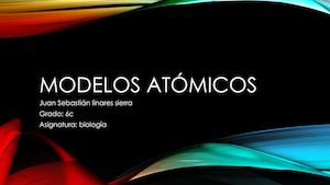 Modelos Atómicos Nov