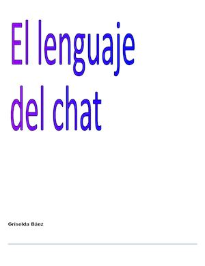 El Lenguaje Del Chat
