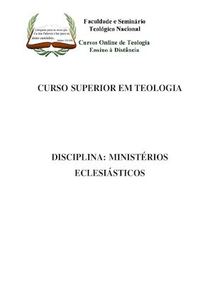 24 Ministerios Eclesiasticos