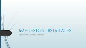Impuestos Distritales