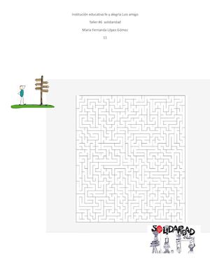 Taller #6 tercer periodo-Solidaridad