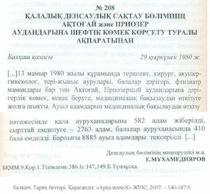 Балқаш. Тарих беттері. Қарағанды: «Арқа және К