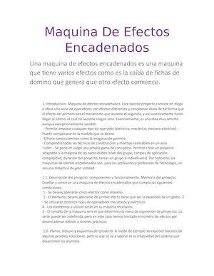 Maquina De Efectos Encadenados