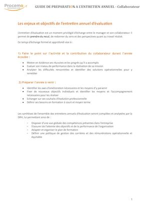 Guide Collaborateur Entretien Annuel Procemo V2