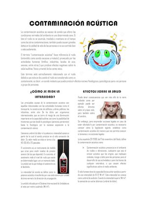 Contaminación Acústica