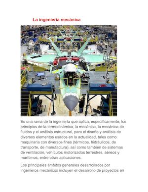 ingeniería mecánica