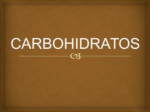 CARBOHIDRATOS