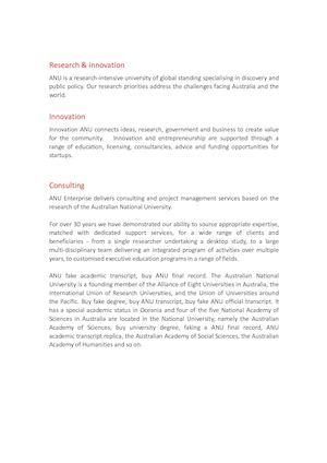 ANU transcript fake, buy ANU academic record