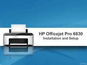 Hp Officeject Pro 6830 Installation And Setup