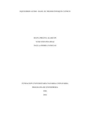 equilibrio ácido base