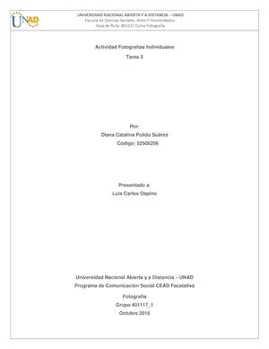 Entrega 3 Fotografías Diana Pulido