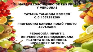 El Maravilloso Mundo De Las Frutas Y Verduras