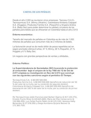 Cartel De Los Pañales