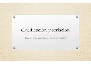 Clasificación Y Seriación
