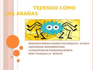 Ppa Tejiendo Como Las Arañas