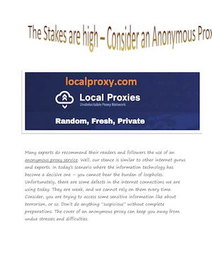 Anonymous Proxy Pdf3