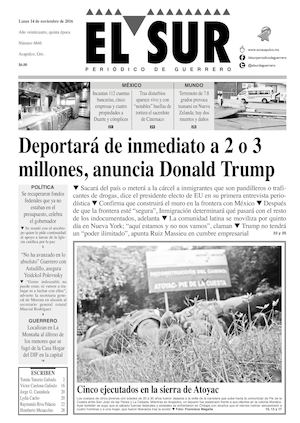 El Sur Lunes 14112016