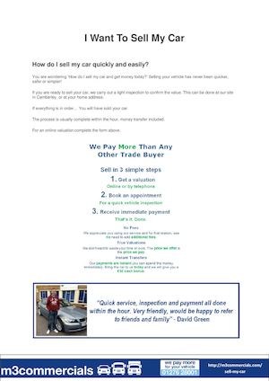 I Want To Sell My Car