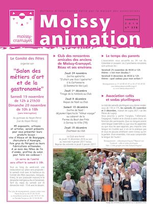 Moissy Animations Novembre