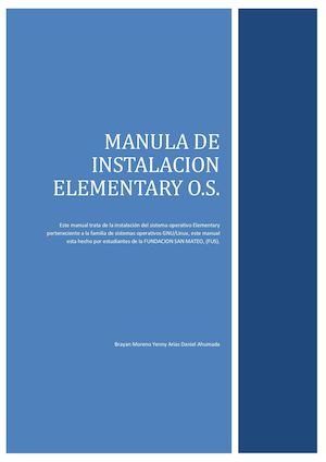 Elementary Manual De Instalacion