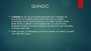 Quindio Y Sus Municipios