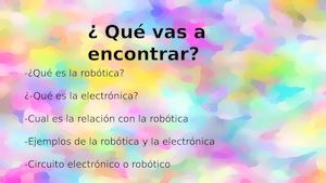 Robotica y Electronica