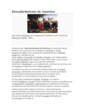 Descubrimiento De America