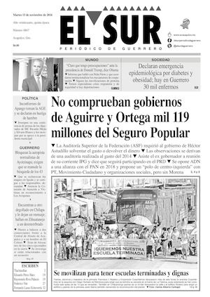 El Sur Martes 15112016