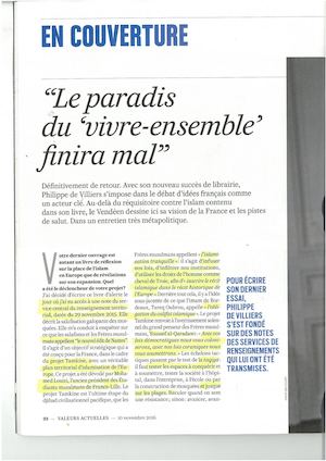 Valeurs Actuelles De Villiers