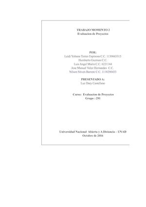 Estudio Financiero Fabrica De Perfumes Grupo 291