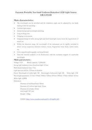 Forensic Light Source Ranges Chart Calaméo - Forensic Alternate LED Light Source For Crime Scene ...