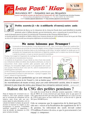 Les Post' Hier  N 138