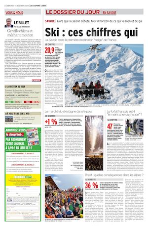 Le Dauphiné - Ski : ces chiffres qui fâchent et qui rient