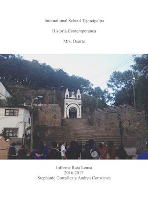 Informe de Ruta Lenca/ Stephanie Gonzalez y Andrea Constanza