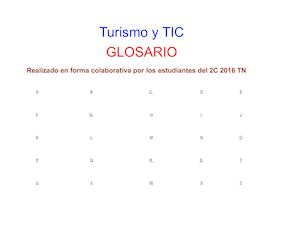 Glosario Ttic Turno Noche 2016
