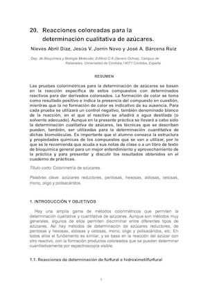 20 Reacciones Coloreadas De Azúcares