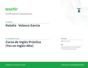 Teachlr Certif Curso De Ingles Practico Yes En Ingles Alto