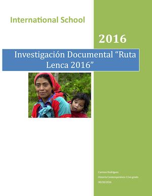 Investigación Documental "Ruta Lenca 2016"