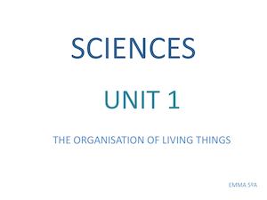 The organization of living things