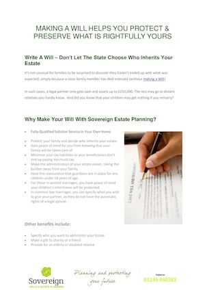 Making A Will Essex