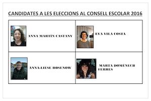 Candidates A Les Eleccions Al Consell Escolar 2016