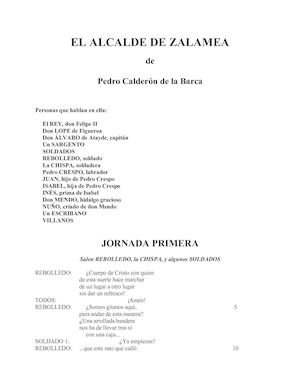 El Alcalde De Zalamea