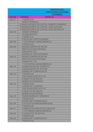 TALLER CONTABILIDAD 6 ESTEFANIA