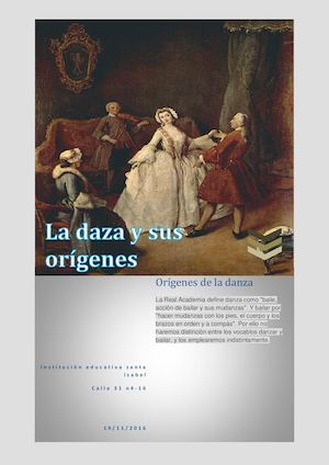 Origenes De La Danza