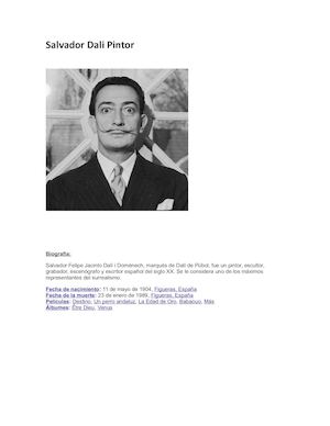 Pintor Salvador Dali