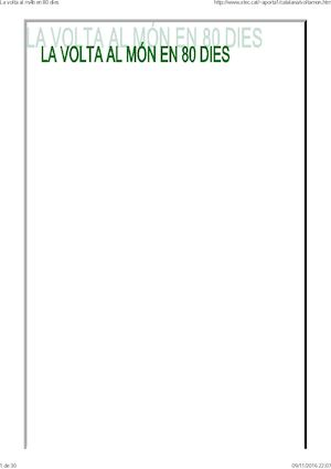 Llibre La Volta Al Món En 80 Dies