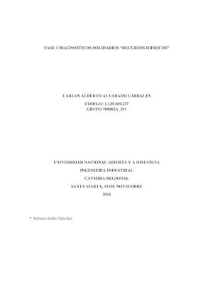 Diagnostico Recursos Hidricos