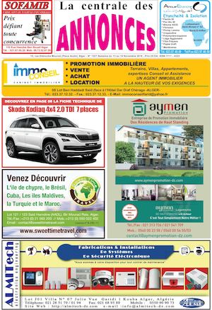 La Centrale des Annonces N° 1327 Semaine 13 au 19 Novembre 2016