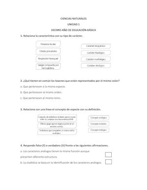 Ciencias Naturales 10moeva